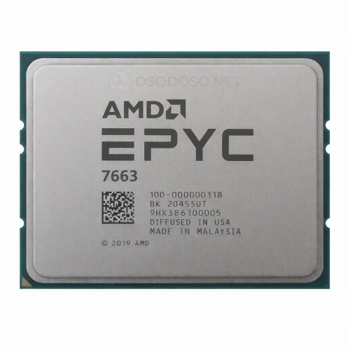AMD EPYC 7663 56c/112t 2.0GHz-3.5GHz 240W (100-000000318) - Processors (CPUs)|AMD EPYC