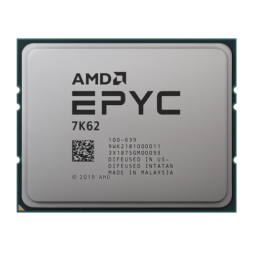 AMD EPYC 7K62 48c/96t 2.6GHz-3.3GHz 240W (100-639) - Processors (CPUs)|AMD EPYC
